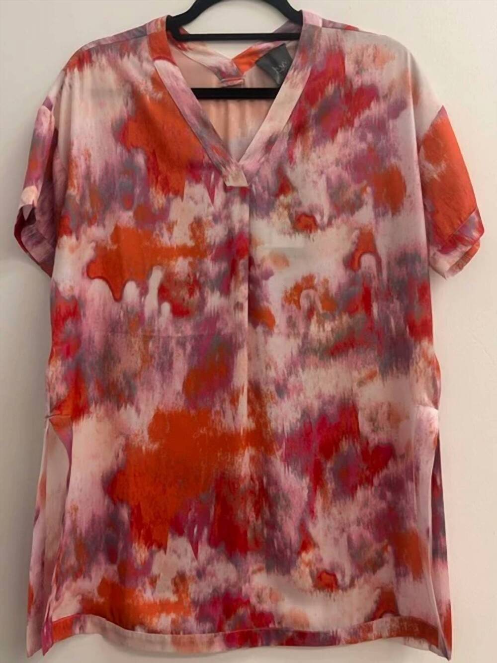 NEW LYSSE women's tie-dye short sleeves top in pink
